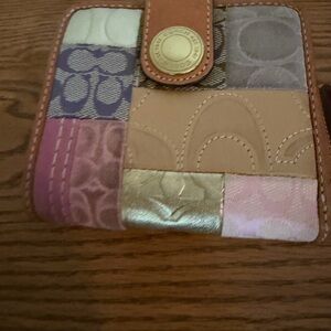 Coach Multicolor Patchwork Wallet